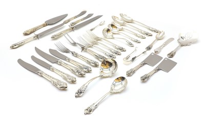 Lot 23 - A twelve-person extensive Grand Baroque service of cutlery