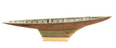 Lot 63 - A Victorian wooden pond yacht hull
