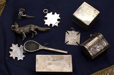 Lot A collection of silver items