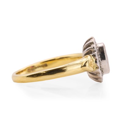 Lot 95 - An 18ct gold ruby and diamond cluster ring