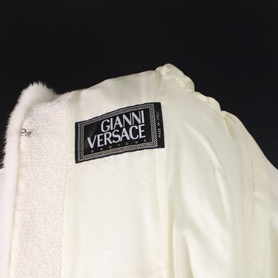 Lot 1360 - A Gianni Versace Couture fur trim coat