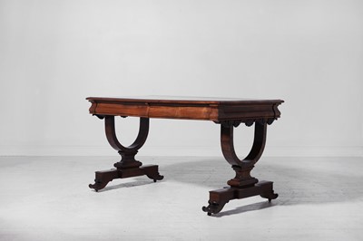 Lot 24 - A William IV rosewood library table