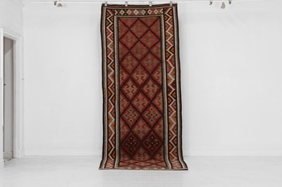 Lot 291 - A flat-weave kilim wool runner