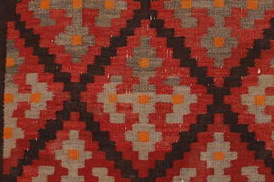Lot 291 - A flat-weave kilim wool runner