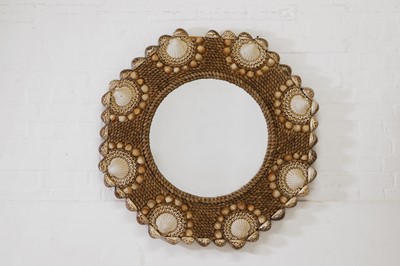 Lot 80 - A near pair of shell-encrusted mirrors attributed to Anthony Redmile