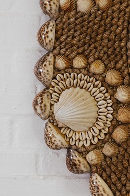 Lot 80 - A near pair of shell-encrusted mirrors attributed to Anthony Redmile