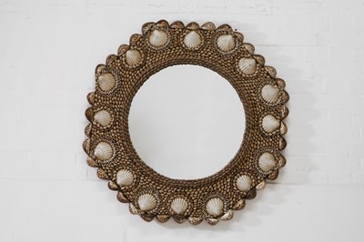 Lot 80 - A near pair of shell-encrusted mirrors attributed to Anthony Redmile