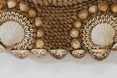 Lot 80 - A near pair of shell-encrusted mirrors attributed to Anthony Redmile