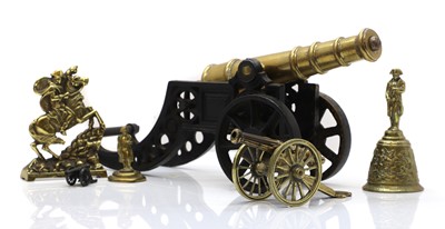 Lot 309 - A collection of Napolean related brass items