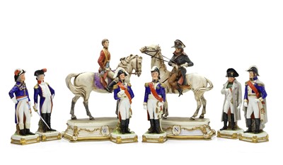 Lot 226 - A Capodimonte figure Napoleon on horseback