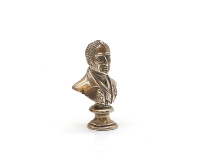 Lot 17A - An Edwardian silver desk seal