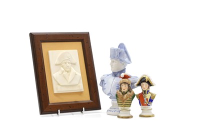Lot 227 - Two miniature continental porcelain busts