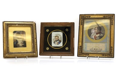 Lot 213 - A porcelain portrait of Napoleon