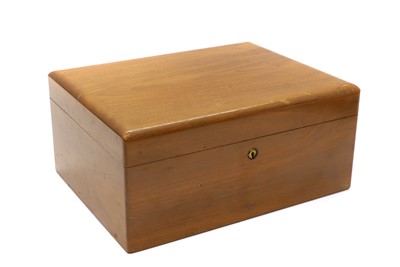 Lot 306 - A walnut humidor by Dunhill