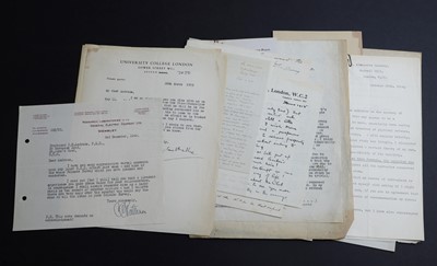 Lot 303 - CRANKS, ETC: Letters to Andrade from: Grindell Matthew; A. Evrard