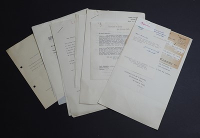 Lot 314 - Typed Letters Signed: 1- Lindemann, Prof. F.A (later became: Barron Cherwell)
