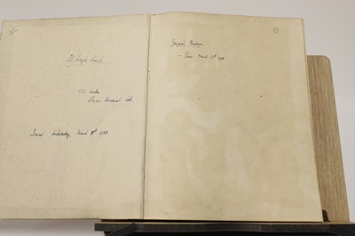 Lot 300 - CRICK, Francis Harry Compton: Manuscript Three volumes of his daily diaries, 1938-39