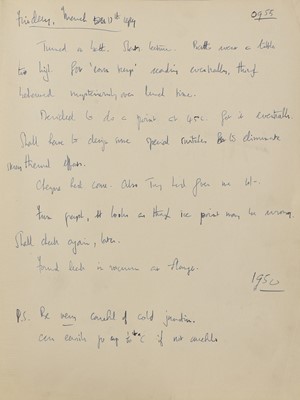 Lot 300 - CRICK, Francis Harry Compton: Manuscript Three volumes of his daily diaries, 1938-39