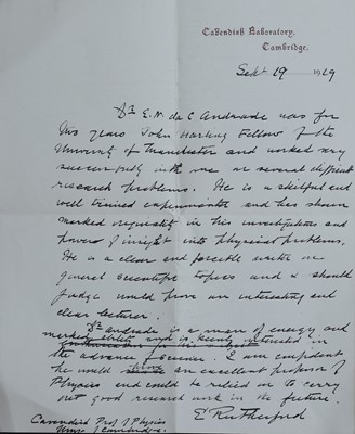 Lot 316 - RUTHERFORD, Ernest (Baron): Two Autograph letters Signed