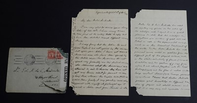 Lot 315 - ARRHENIUS, Svante August: Two Autograph letters Signed