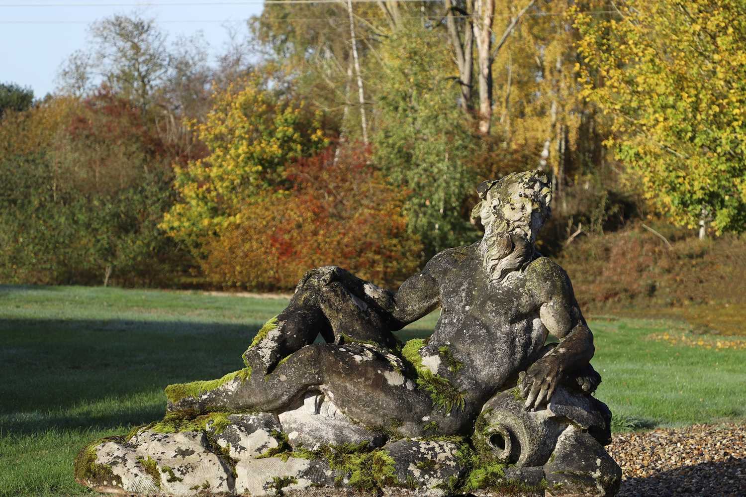 Lot 125 - A carved limestone statue after the antique