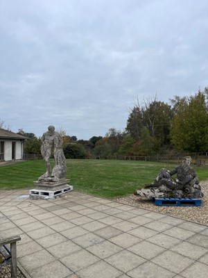 Lot 125 - A carved limestone statue after the antique