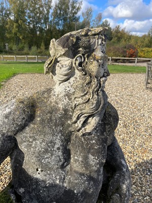 Lot 125 - A carved limestone statue after the antique