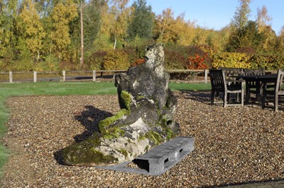 Lot 125 - A carved limestone statue after the antique