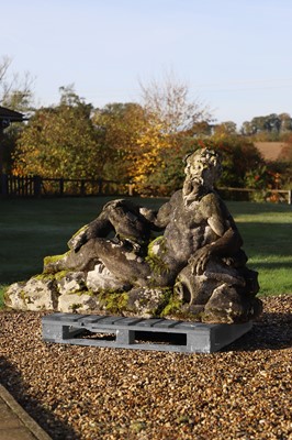 Lot 125 - A carved limestone statue after the antique