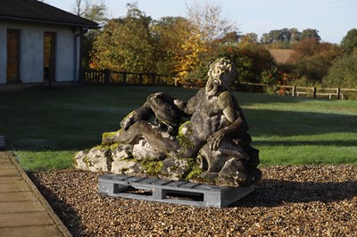 Lot 125 - A carved limestone statue after the antique