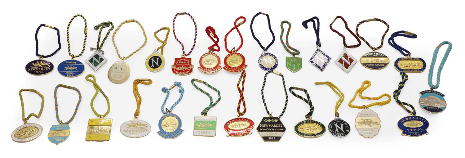 Lot 300 - A collection of Newmarket Annual Membership badges