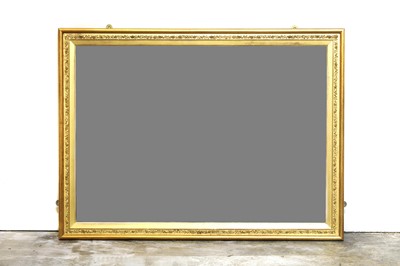 Lot 447 - A gilt wood and plaster mirror