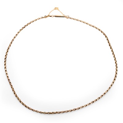 Lot 337 - A late Victorian/Edwardian belcher link chain
