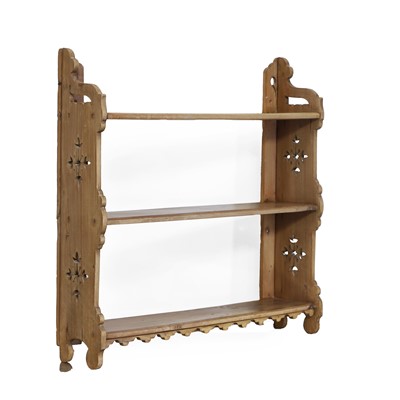 Lot 307 - A beech shelf bracket