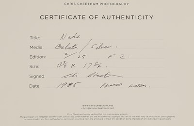 Lot 289 - Chris Cheetham (b.1951)