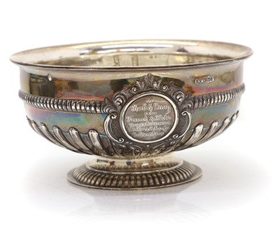 Lot 26 - An Edwardian silver presentation bowl