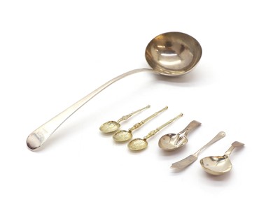 Lot 22 - A silver ladle