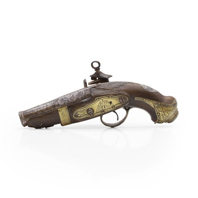 Lot 133 - A Spanish Miquelet lock pistol