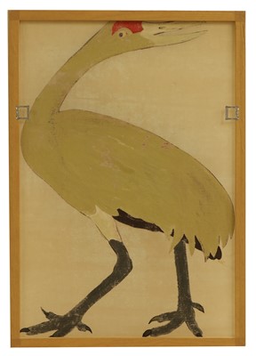 Lot 207 - A large Indian Company School painting of a sandhill crane