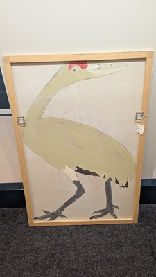 Lot 207 - A large Indian Company School painting of a sandhill crane