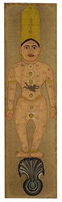 Lot 192 - An Indian tantric depiction of a deity