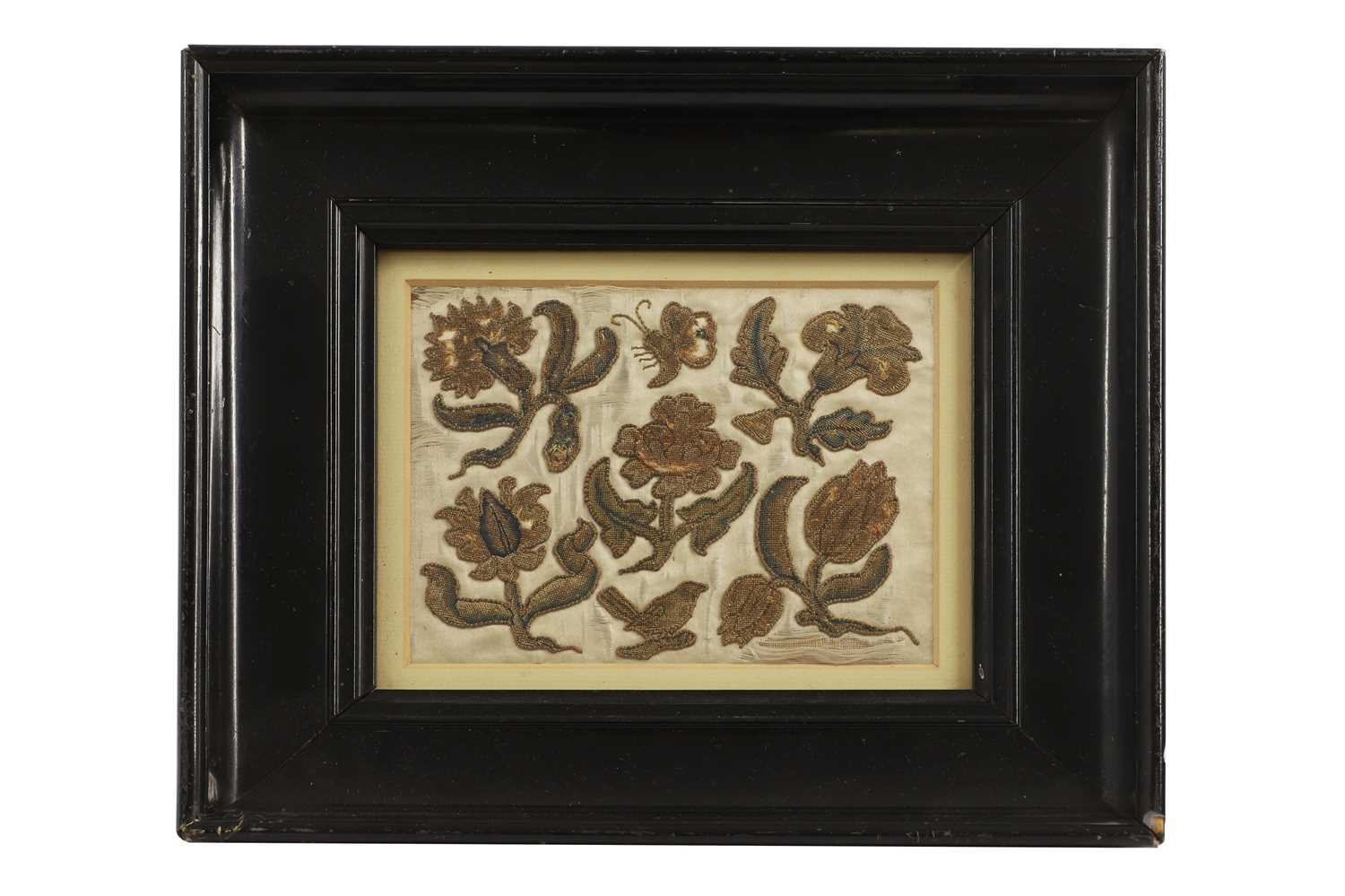 Lot 464 - A set of Charles II silk needlework slips