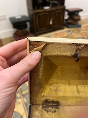 Lot 70 - A small bone, horn and softwood casket