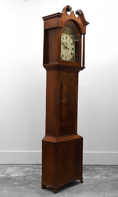 Lot 209 - A George III inlaid mahogany longcase clock
