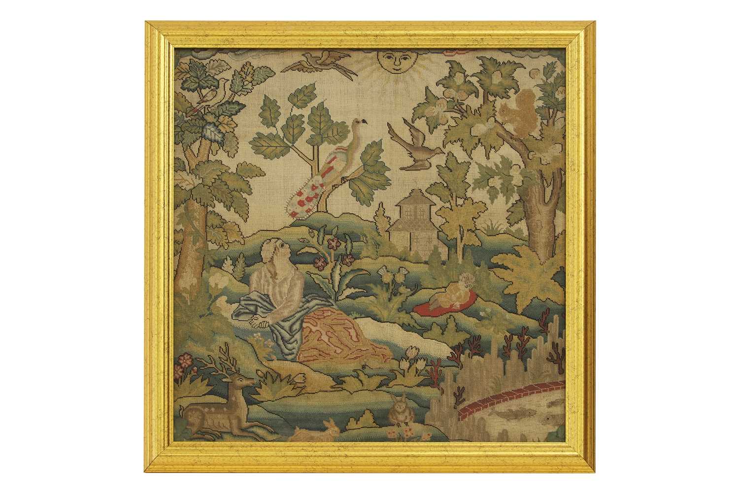 Lot 468 - A Charles II needlework picture