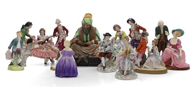 Lot 112 - A pair of Sitzendorf figures