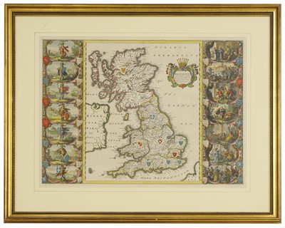 Lot 9 - JANSSON, J: Britannia prout divisa suit temporibus Anglo-Saxonium