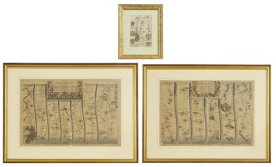 Lot 23 - Road Maps- OGILBY, John: 1- The Road from London to the City of Bristol.