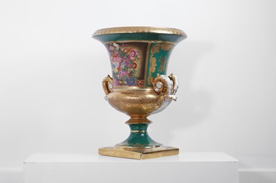Lot 103 - A large Russian-style porcelain vase
