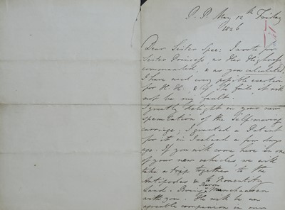 Lot 289 - Wellington (Duke of). Autograph letter signed